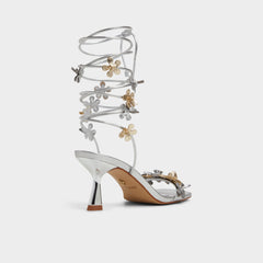 Fiorela Metallic Multi Women's Strappy sandals - Strappy heeled sandal
