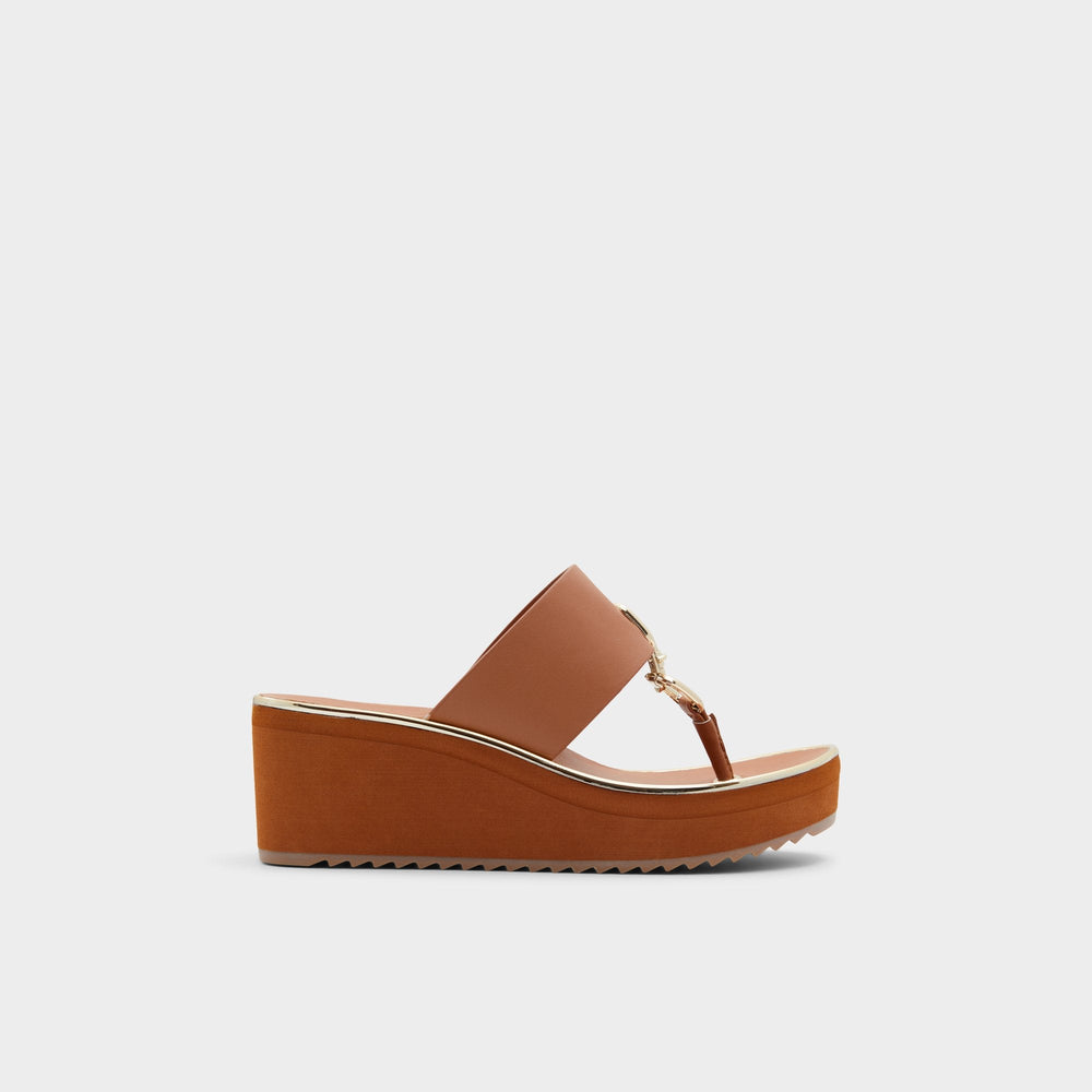 Maesllan Medium Brown Women's Wedges - Wedge sandal, Wedge heel