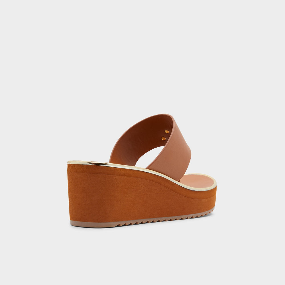 Maesllan Medium Brown Women's Wedges - Wedge sandal, Wedge heel