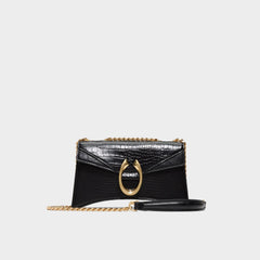 Fortunaax in Black Overflow - Crossbody bag