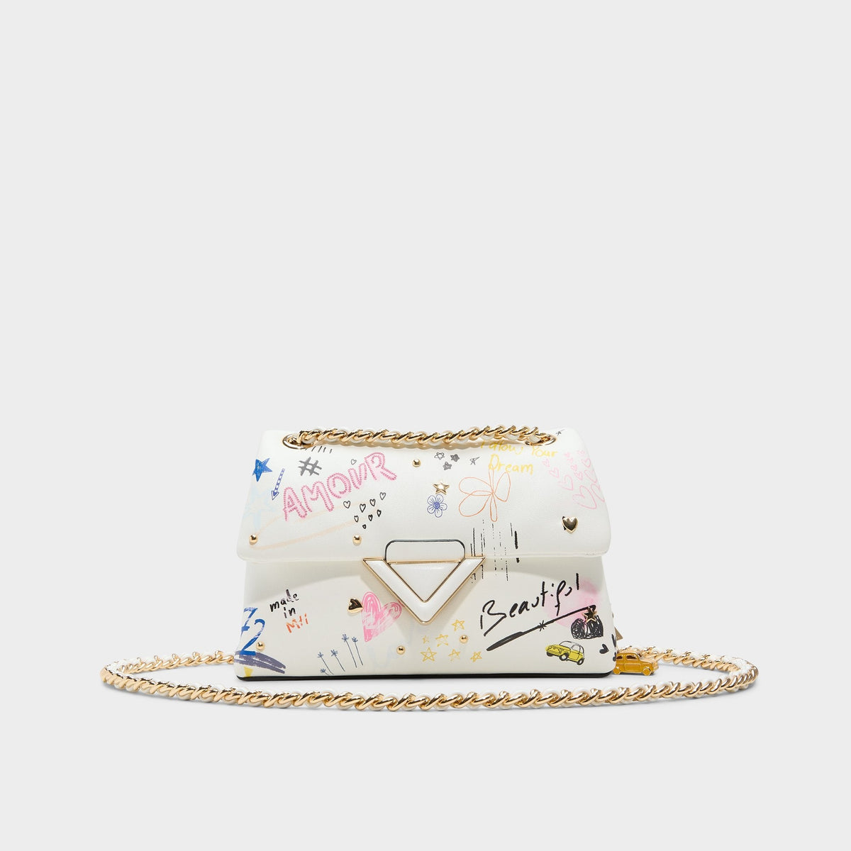 Doodlesoftpufff in White Combo - Crossbody bag