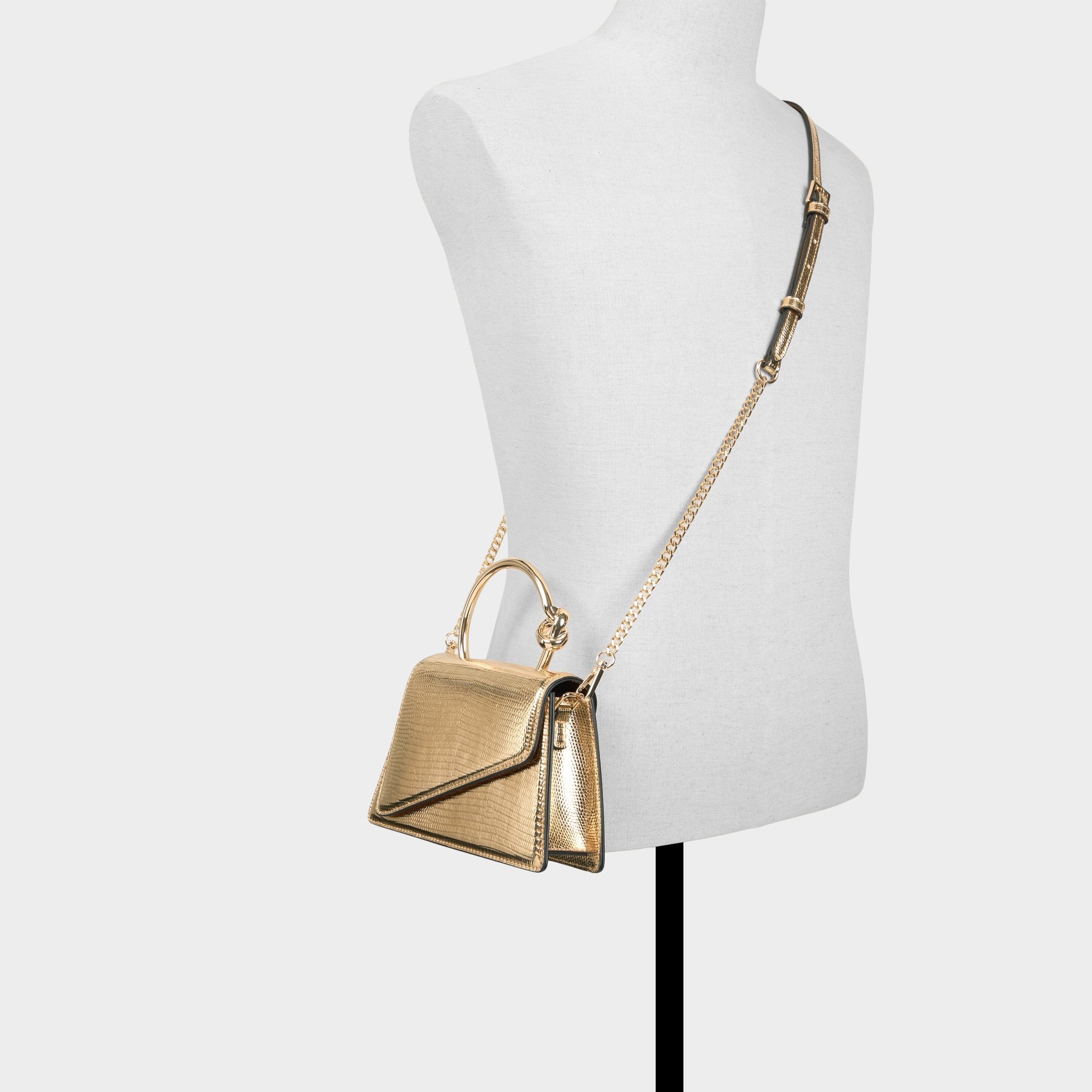 Aellaax Gold Women's Top Handle Bags - Top handle bag