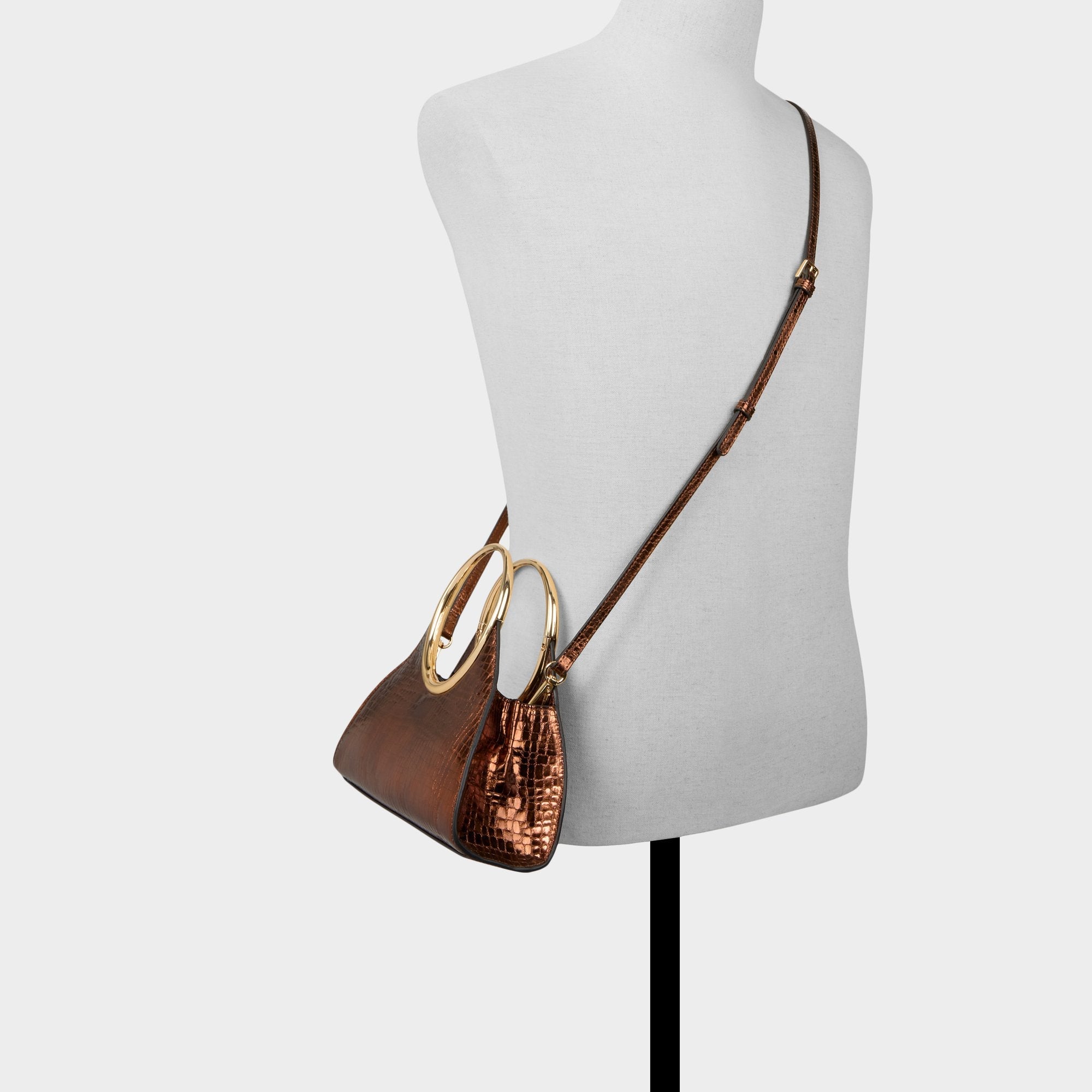 Alayamoonn in Bronze - Top handle bag
