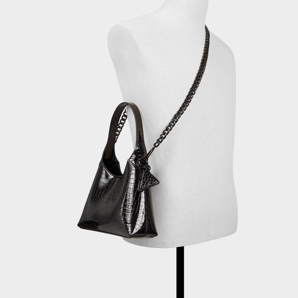 Smallharperr Black/Black Women's Shoulder Bags - Hobo bag