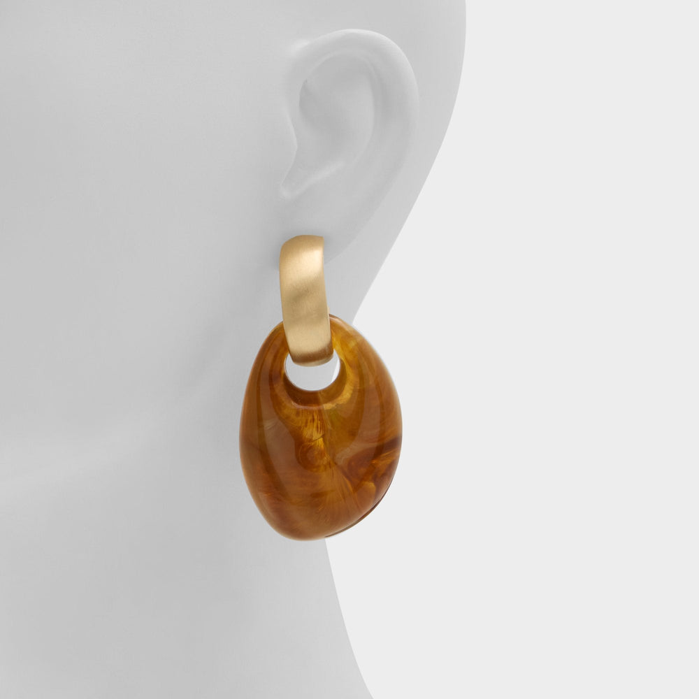 Mystarya in Other Brown - Statement earrings
