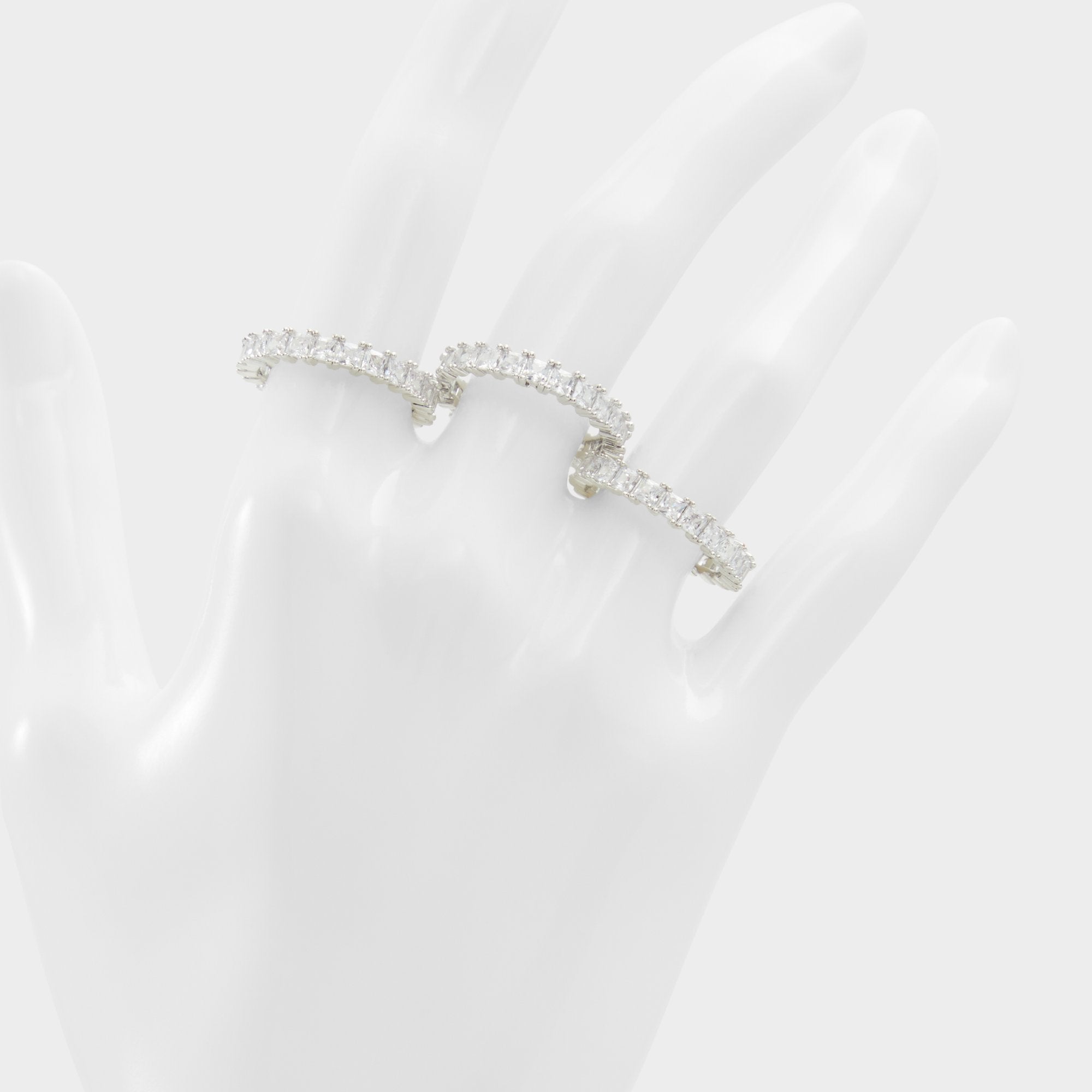 Aschianamini Silver/Clear Multi Women's Rings - Ring