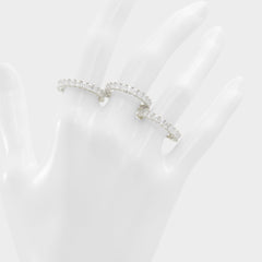 Aschianamini Silver/Clear Multi Women's Rings - Ring