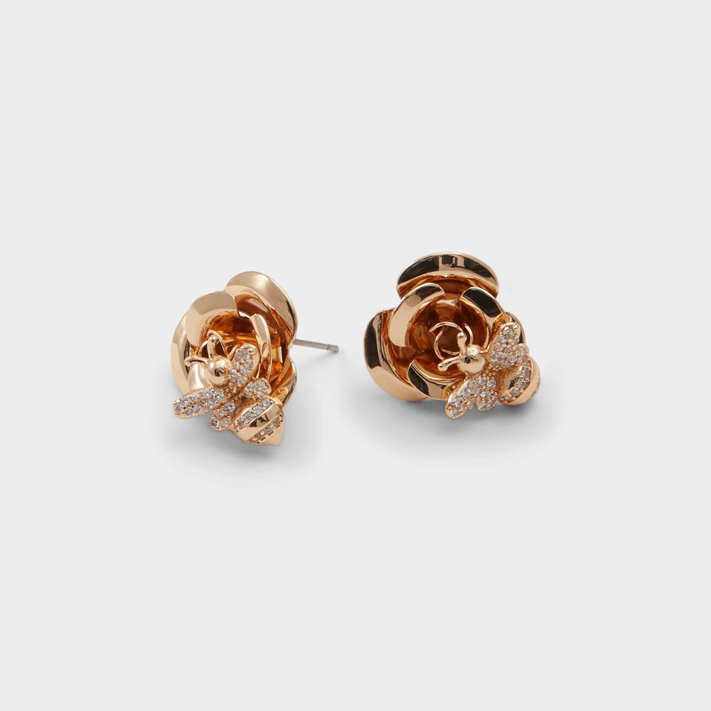 Bumblebees Gold/Clear Multi Women's Earrings - Earrings