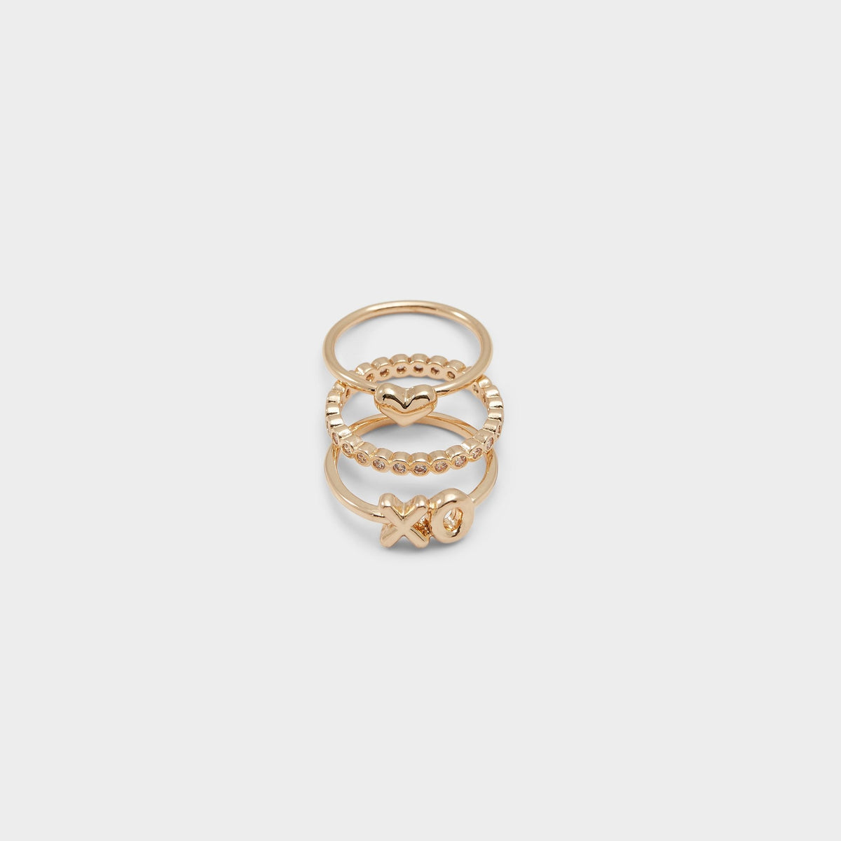 Sweetyheart Gold/Clear Multi Women's Cubic Zirconia - Ring