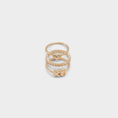 Sweetyheart Gold/Clear Multi Women's Cubic Zirconia - Ring