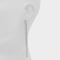 Svetna Silver/Clear Multi Women's Earrings - Drop earrings