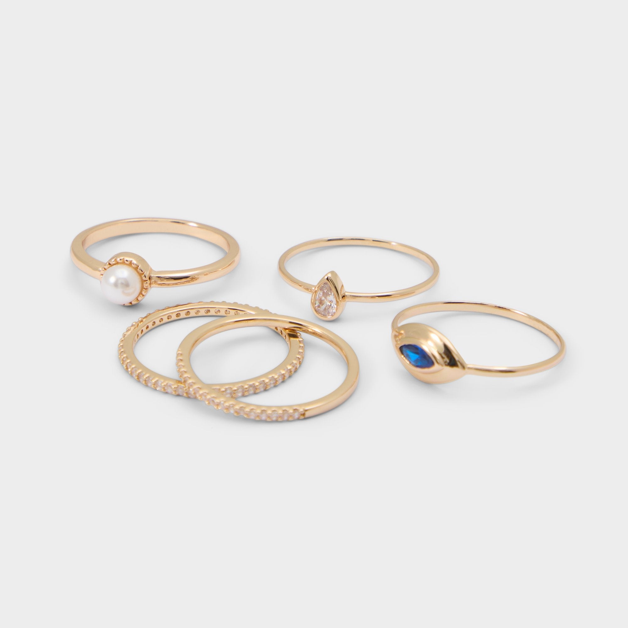 Auraeye in Light Blue - Stackable rings