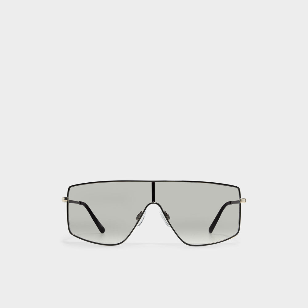 Priren Black/Gold Multi Women's Shield - Shield sunglasses