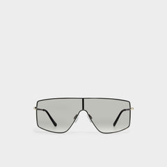Priren Black/Gold Multi Women's Shield - Shield sunglasses