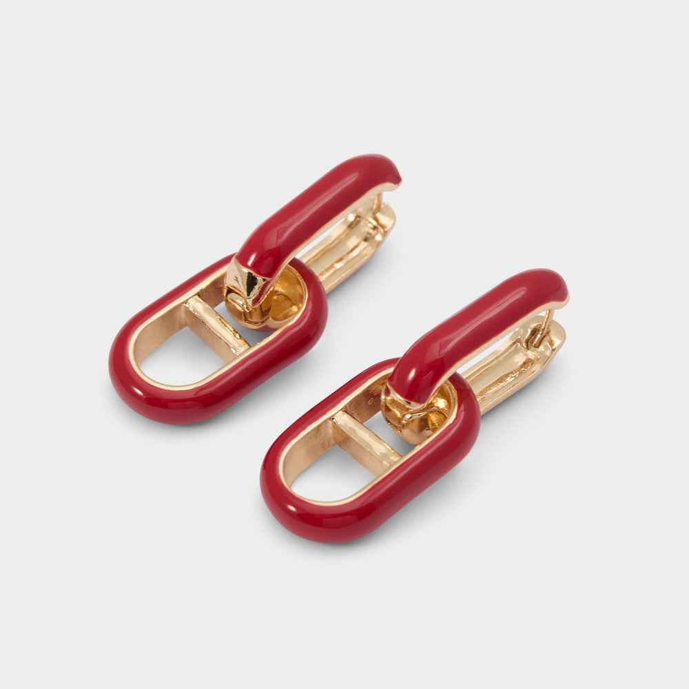 Alalaegyn in Red - Hoop earrings