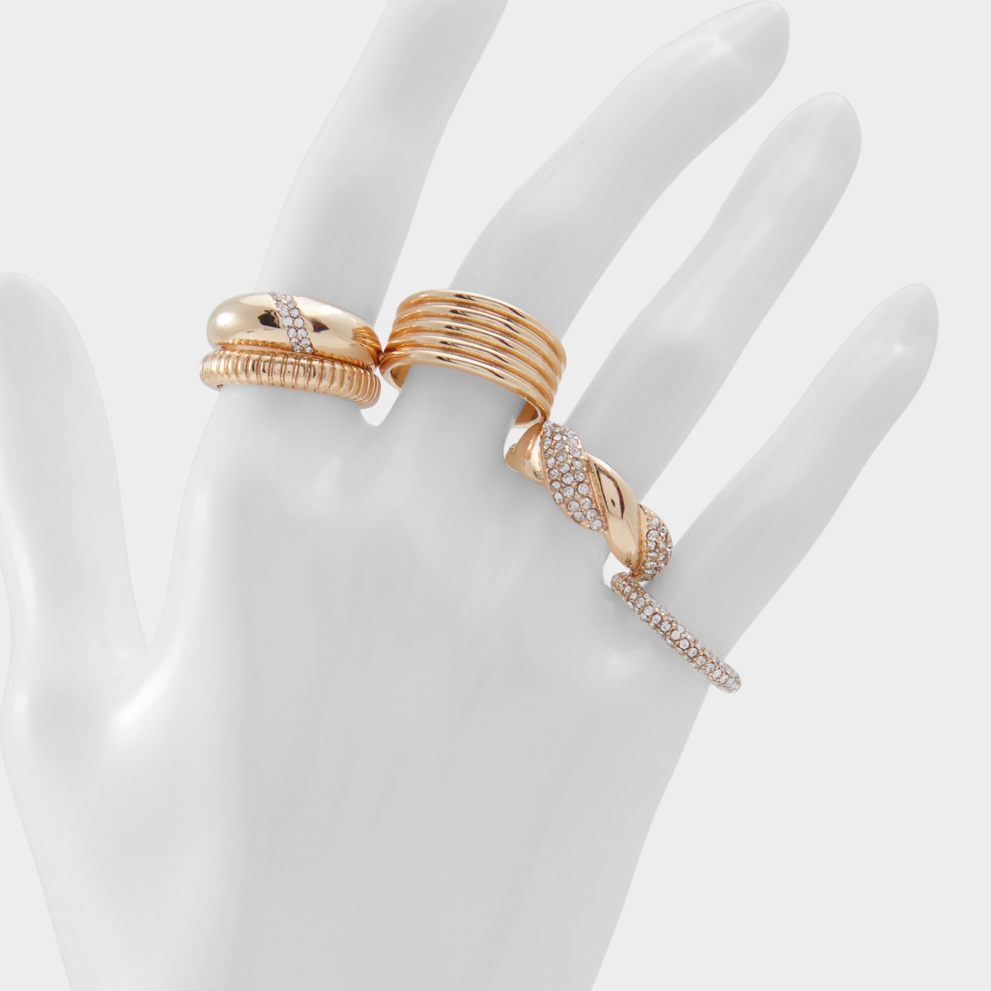 Lovelanguage Gold/Clear Multi Women's Rings - Ring