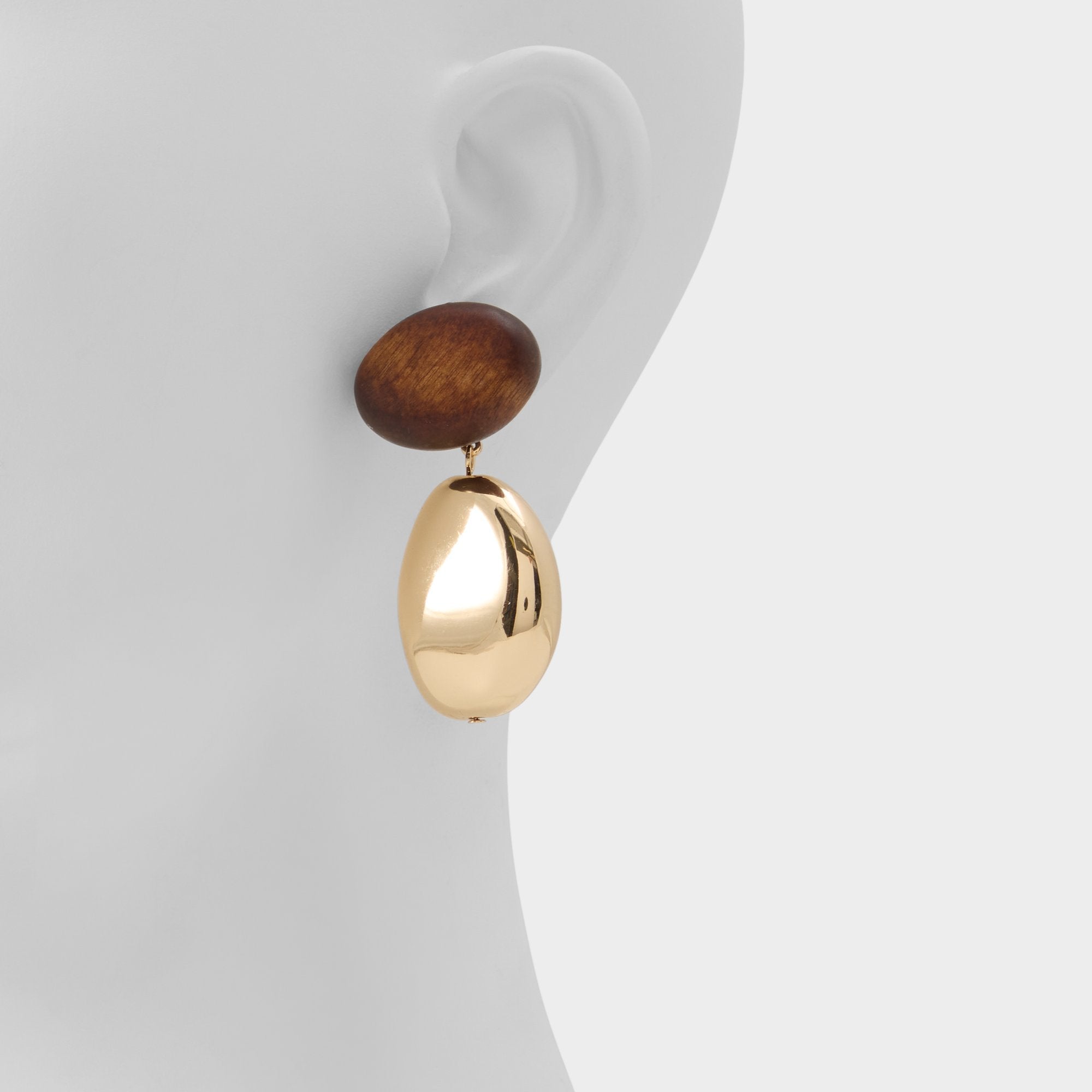 Teyrra in Other Brown - Chandelier earrings
