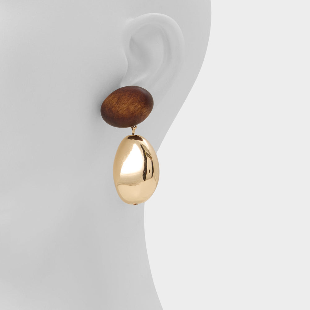 Teyrra in Other Brown - Chandelier earrings