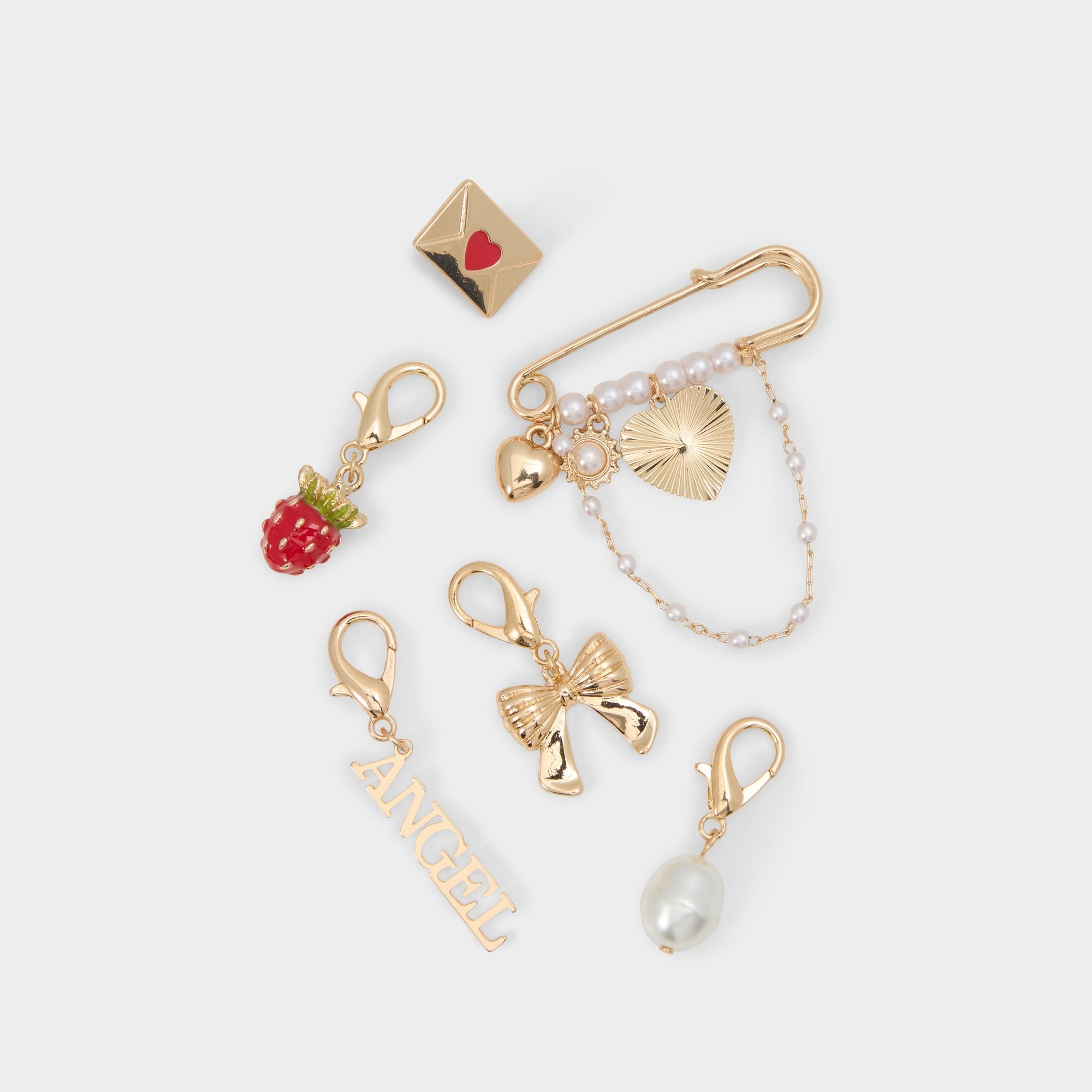 Loveletters in Red - Shoe charms
