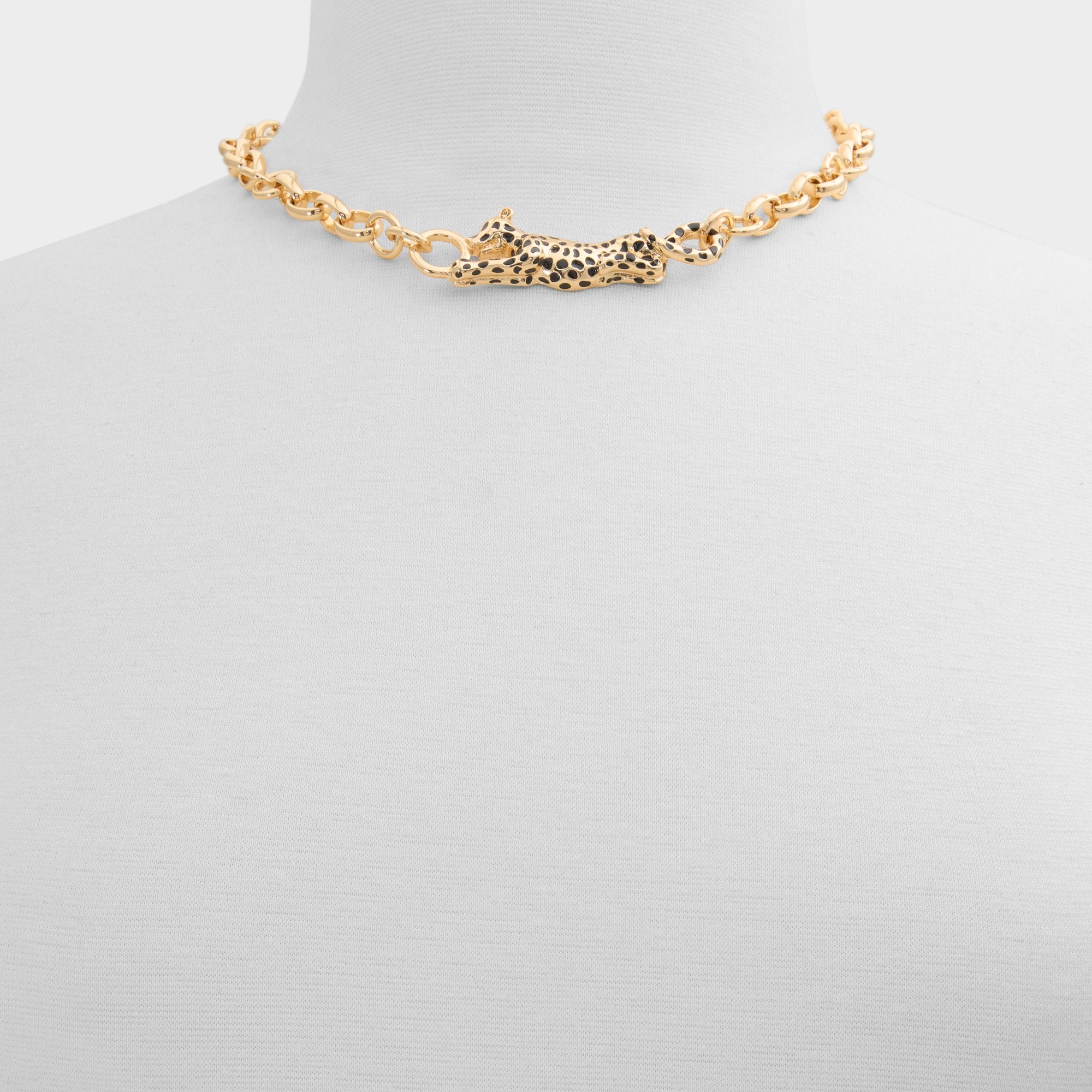 Panthere in Black Gold Multi - Pendant necklace