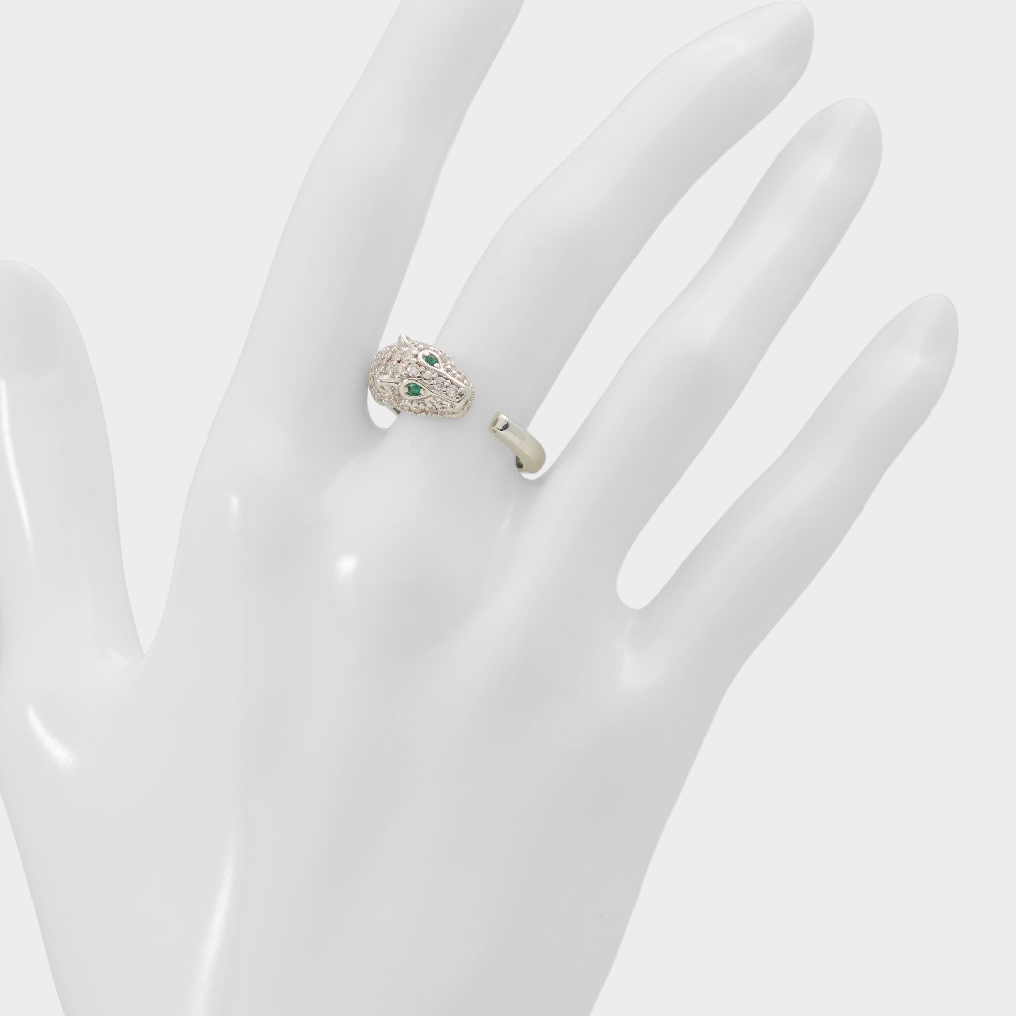 Roarica in Silver Clear Multi - Ring