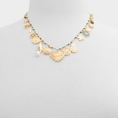 Bohemian in Dark Green - Charm necklace