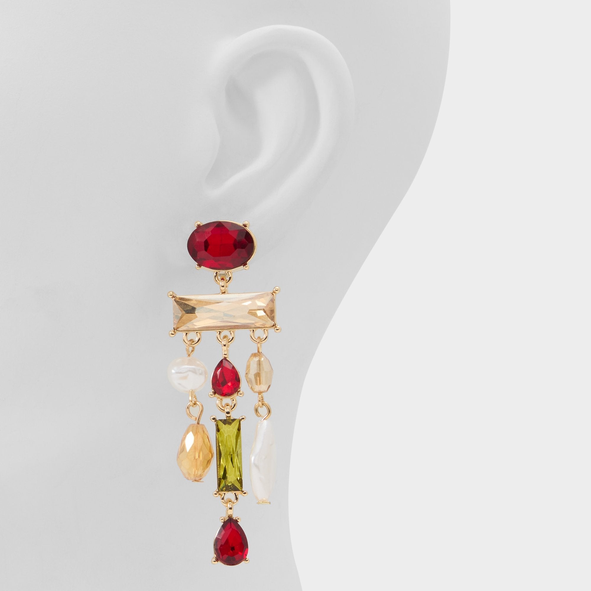 Savannahh in Bordo - Chandelier earrings