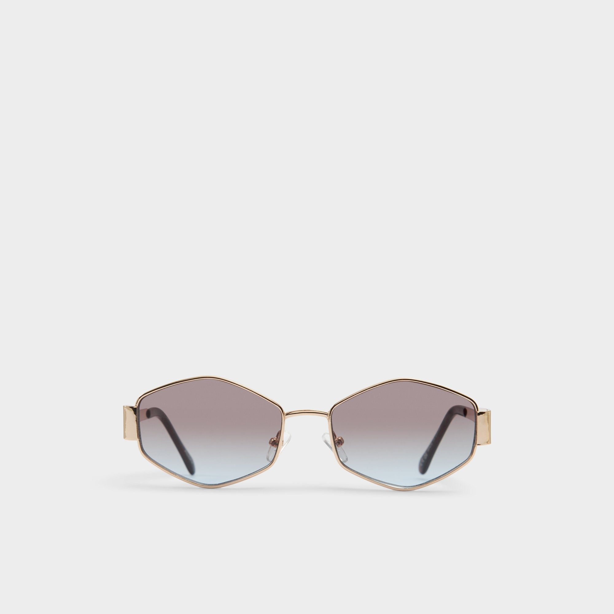 Rilibaen Gold Women's Round - Sunglasses