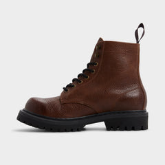 Doublezero in Dark Brown - Combat boot, Lug sole