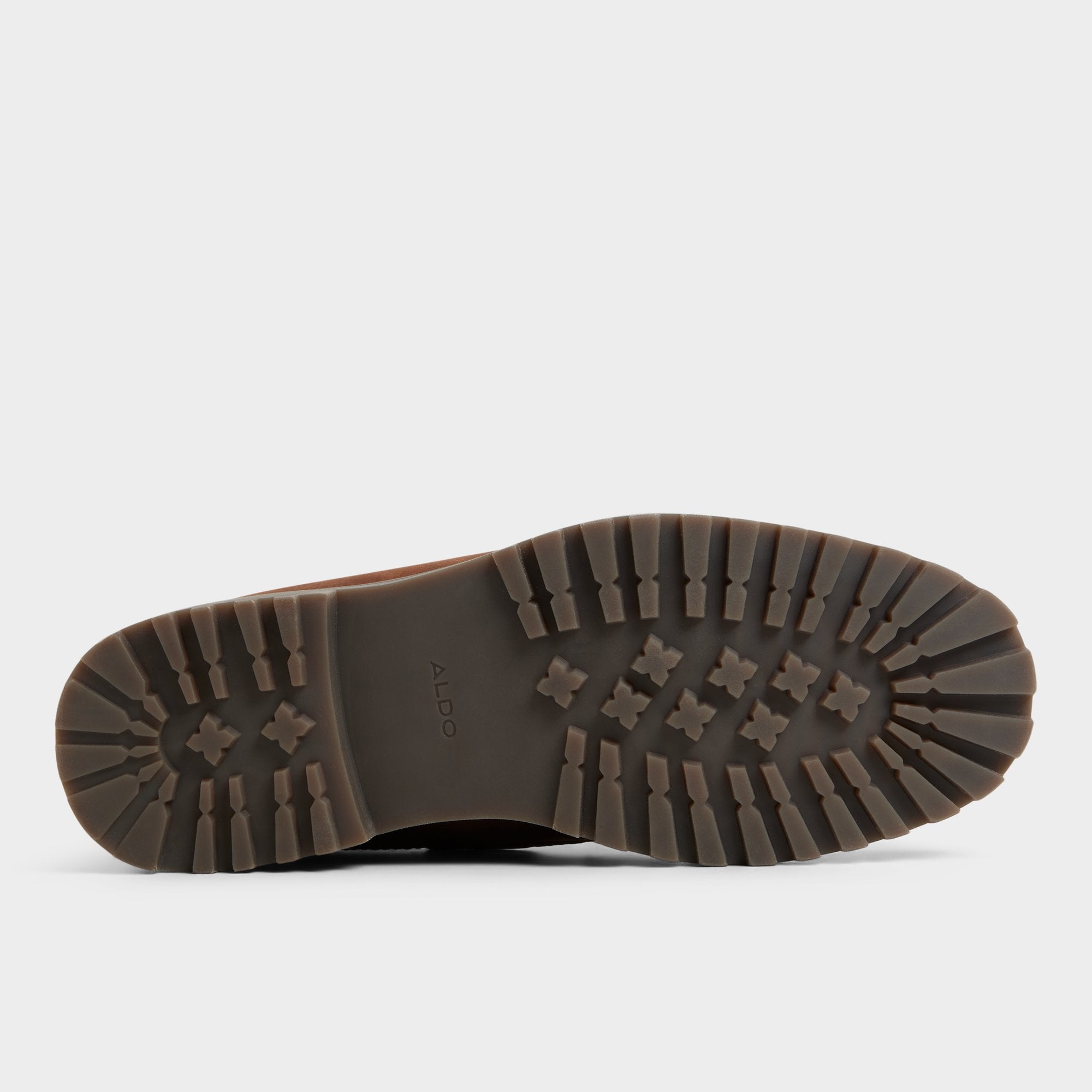 Farrell in Medium Brown - Combat boot, Lug sole
