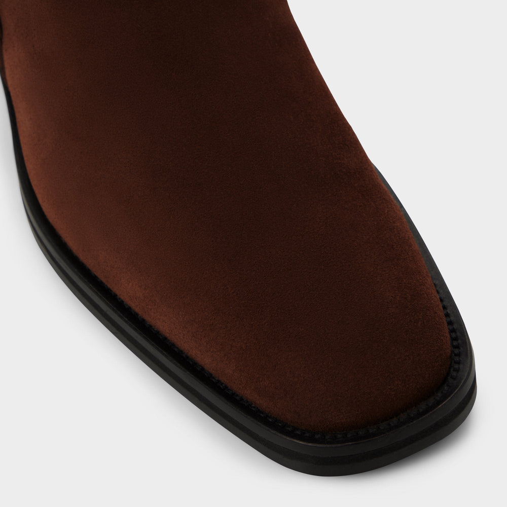 Marcos in Dark Brown - Ankle boot, Block heel