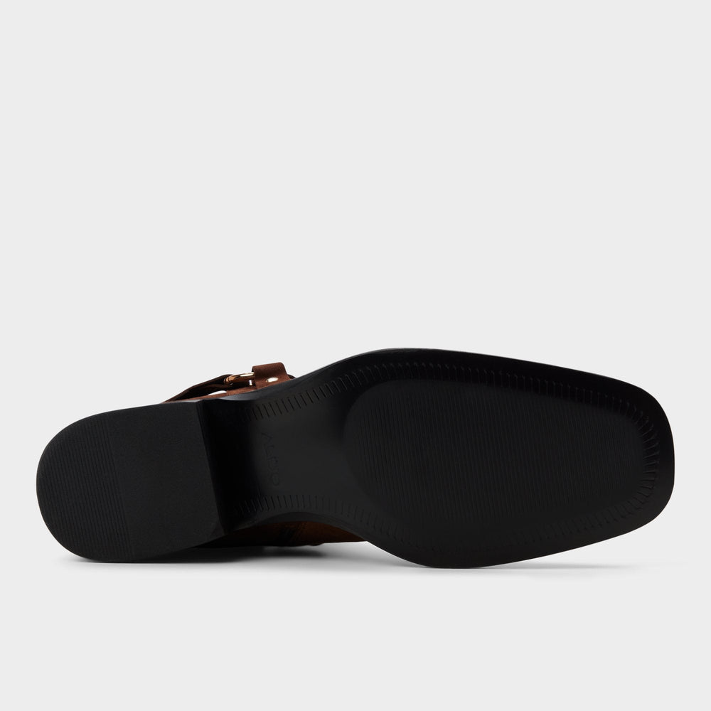 Marcos in Dark Brown - Ankle boot, Block heel