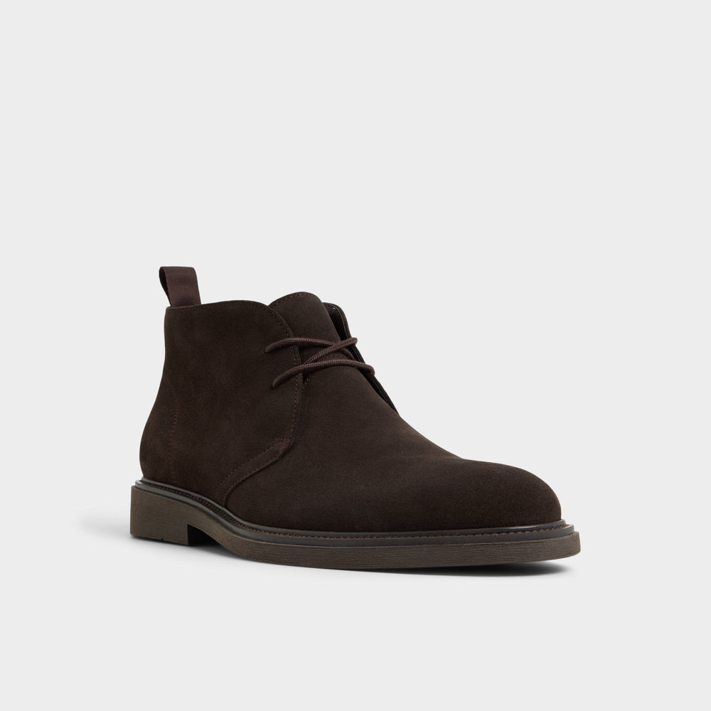 Jefrey Dark Brown Leather Suede Men's Chukka boots - Chukka boot