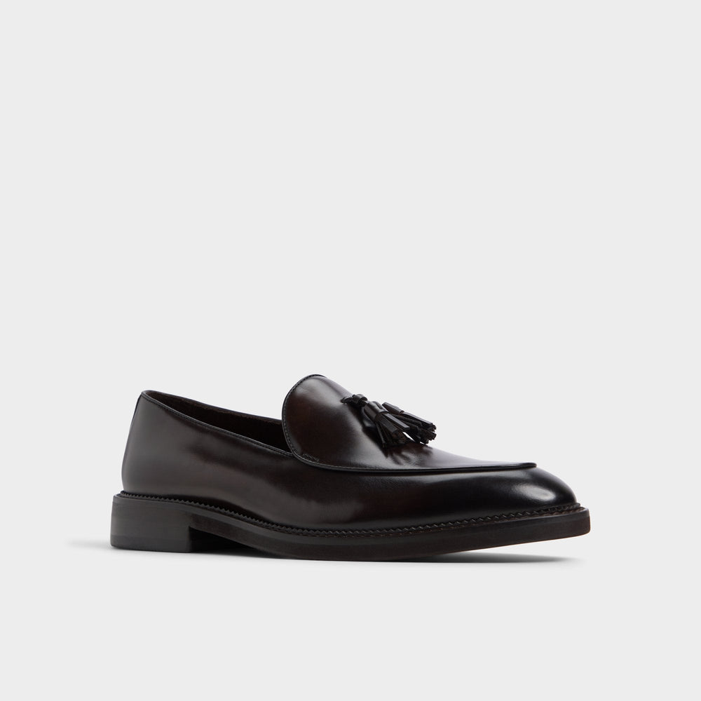 Portos Dark Brown Men's Dress Shoes - Loafer