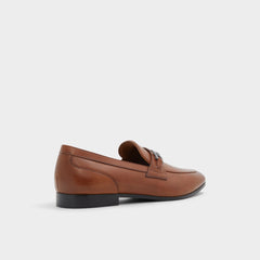 Marinho Cognac Leather Smooth Men's Dress Shoes - Loafer