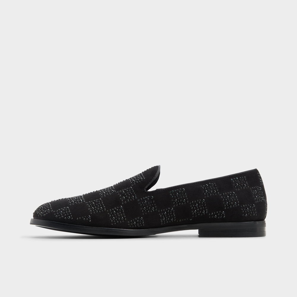 Casino Other Black Synthetic Textured Men's Dress Shoes - Loafer