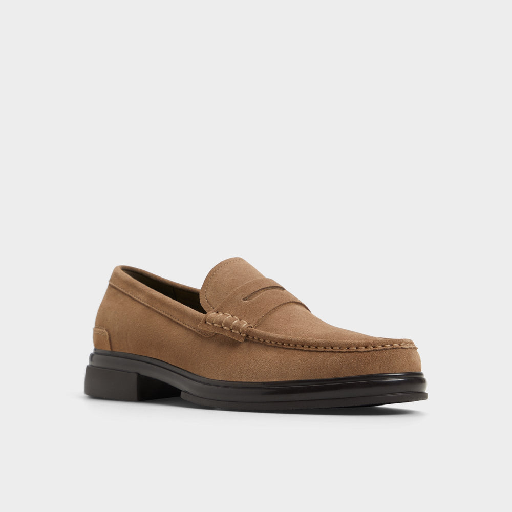 Tucker Other Brown Leather Suede Men's Dress Shoes - Loafer
