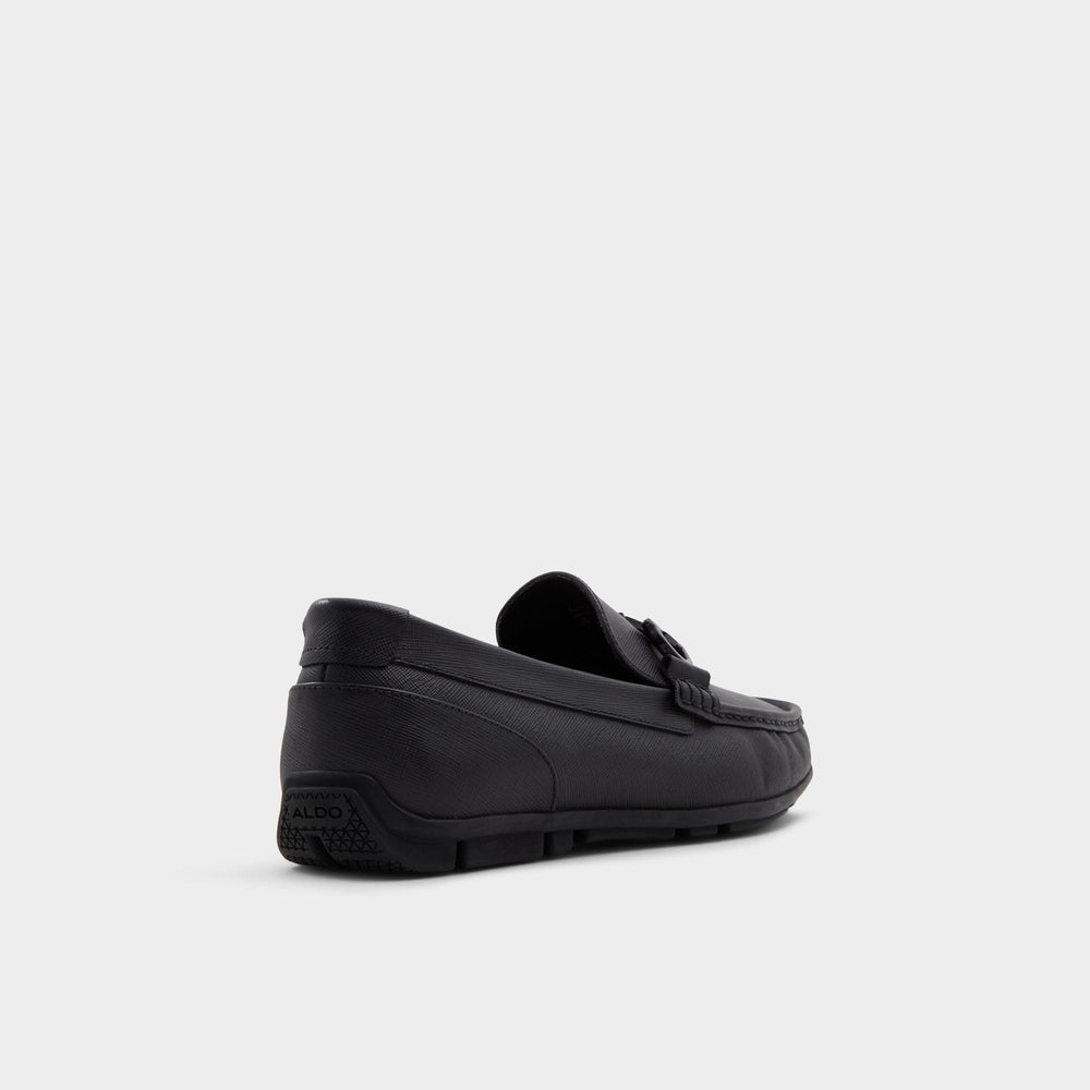 Orlovoflexx Open Black Men's Loafers & Slip-Ons - Driving shoe