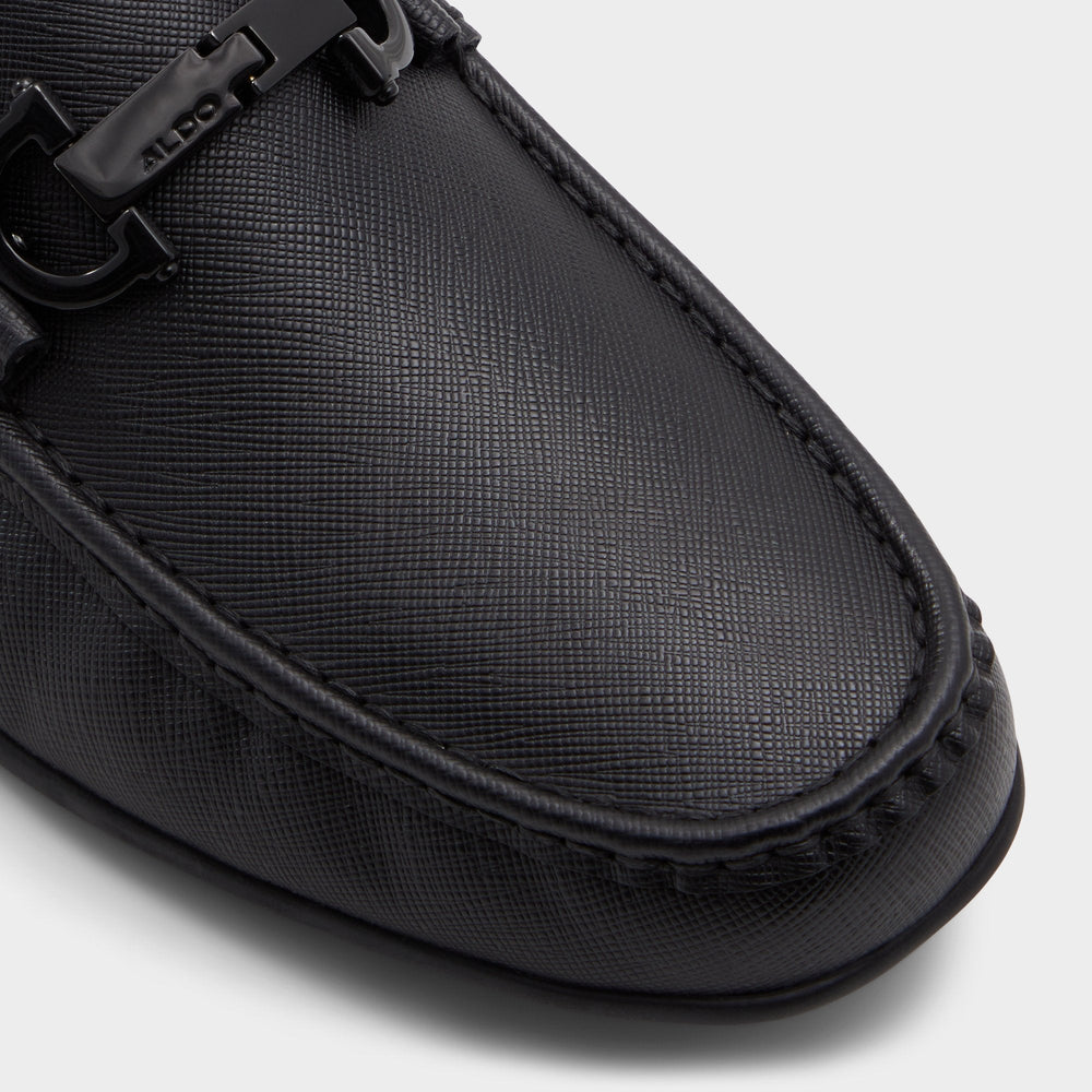 Orlovoflexx Open Black Men's Loafers & Slip-Ons - Driving shoe