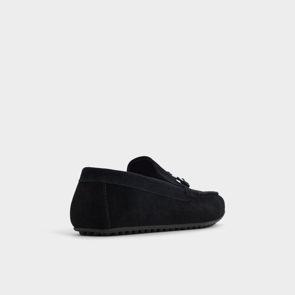 Wilbart Open Black Men's Casual Shoes - Driving shoe