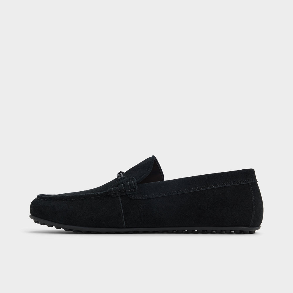 Wilbart Open Black Men's Casual Shoes - Driving shoe