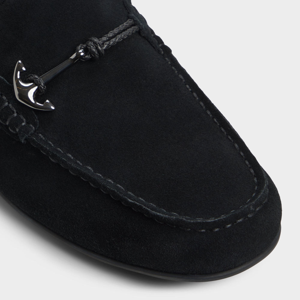 Wilbart Open Black Men's Casual Shoes - Driving shoe