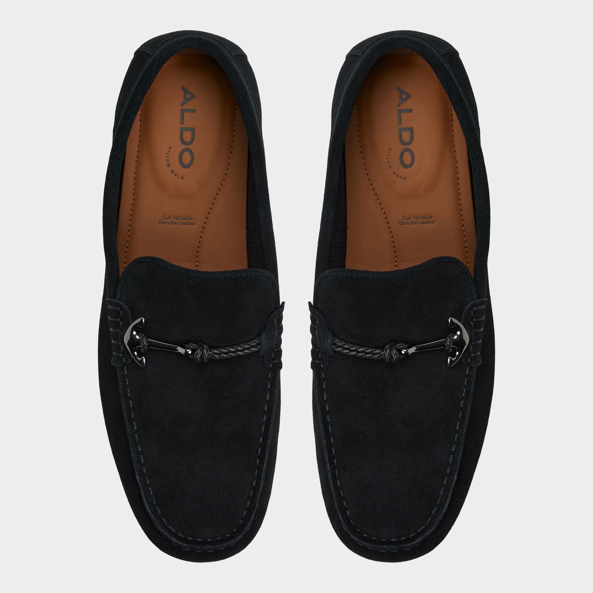 Wilbart Open Black Men's Casual Shoes - Driving shoe