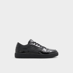 Zethan Black Synthetic Patent Men's Low top - Low top sneaker, Cup sole
