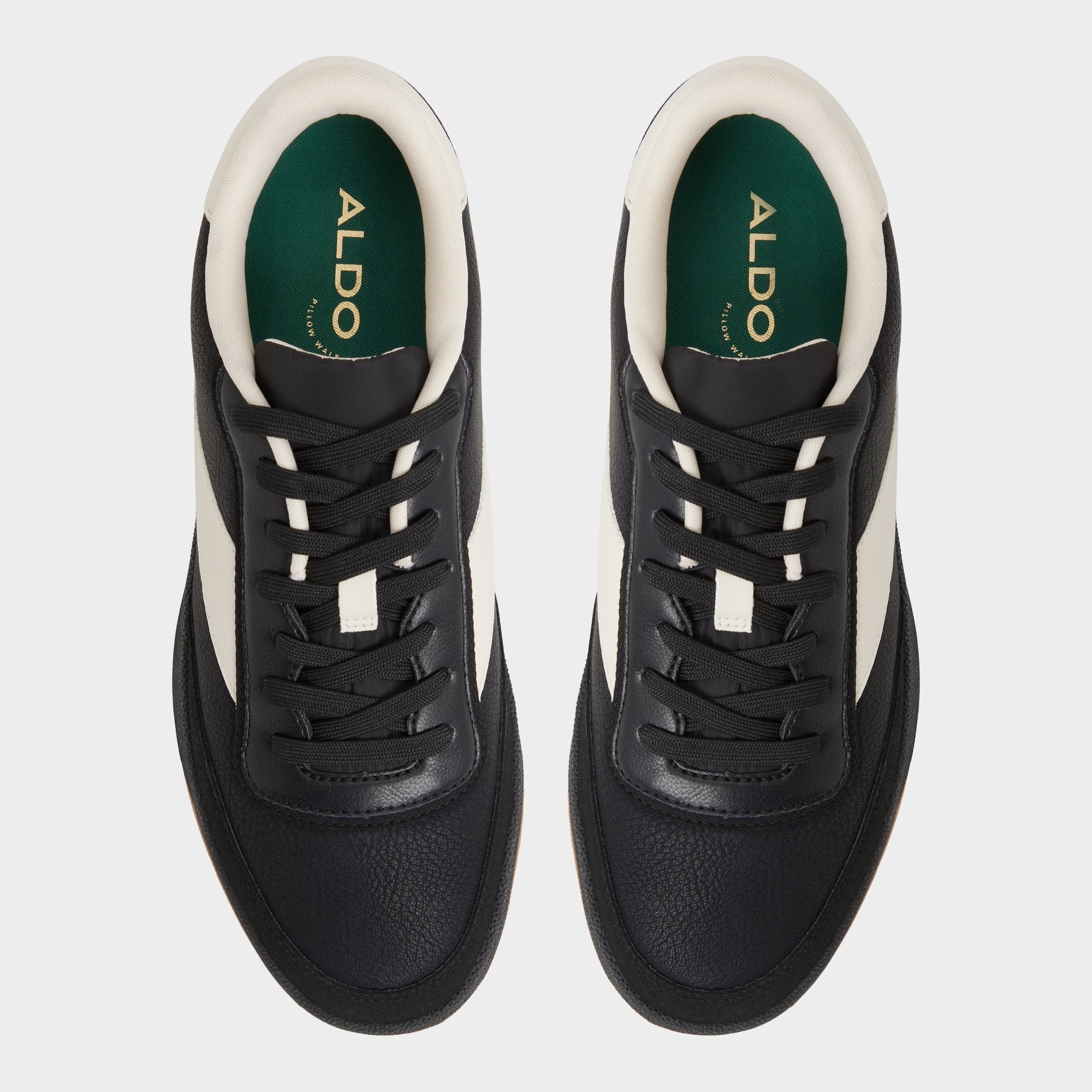 Ashwin in Black - Low top sneaker, Cup sole