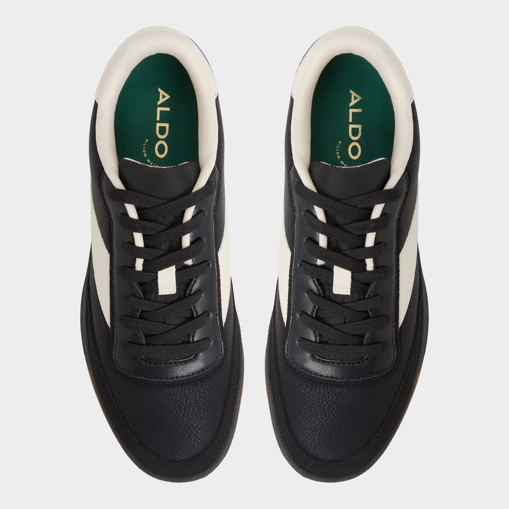 Ashwin in Black - Low top sneaker, Cup sole