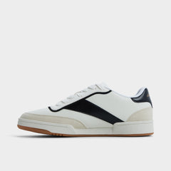Ashwin in White - Low top sneaker, Cup sole