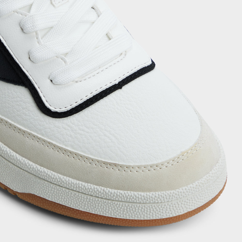 Ashwin in White - Low top sneaker, Cup sole