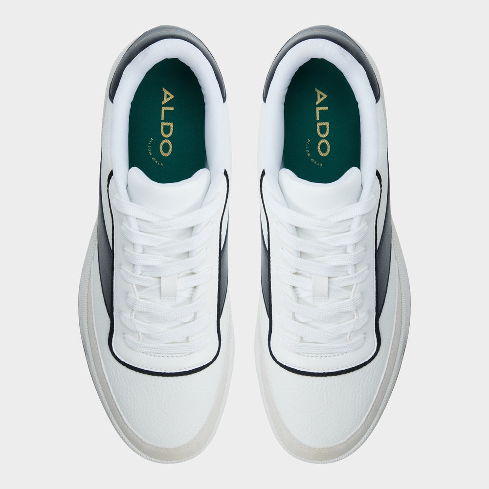 Ashwin in White - Low top sneaker, Cup sole