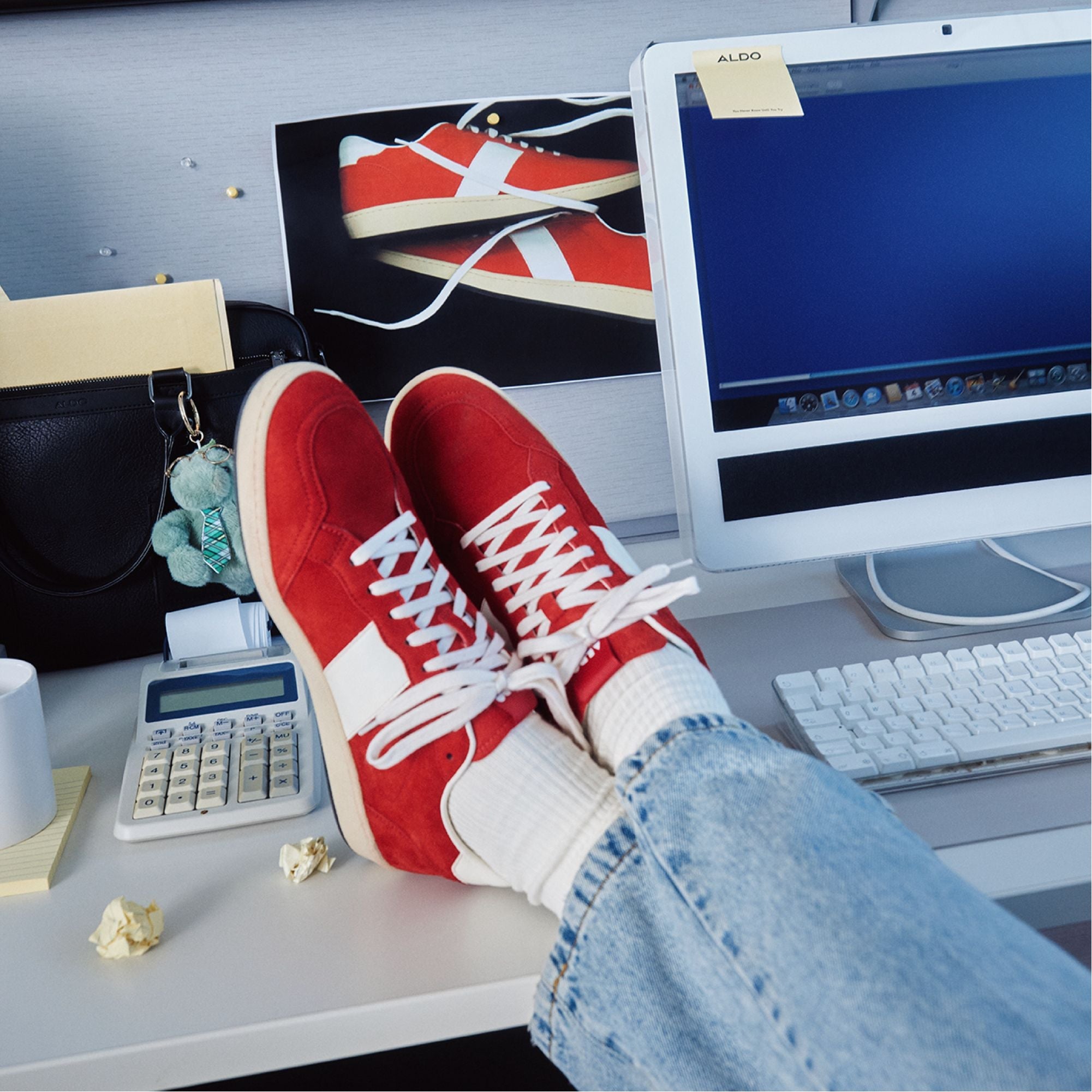 Roscoe in Red 14161307 - Low top sneaker, Cup sole